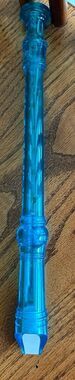 Toyi Blue acrylic Soprano Recorder - Trans Blue